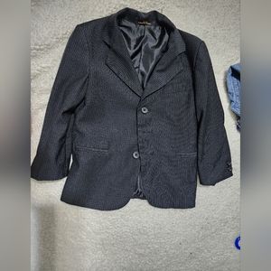 Vanheusen Boys Black pinstripe suit jacket 5 regular